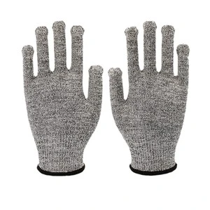 In-stock Short Yellow Cowhide Welding Gloves Full-palm Wear-resistant Heat-insulating Safety Work Gloves Needle Detection Beach