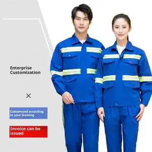 High-visibility reflective safety work clothes customization, wear-resistant breathable suit uniforms, industrial work clothes.