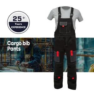 Factory Workwear Uniform Industrial Oil Proof Elasticity Coverall Welding Work Bib Overall