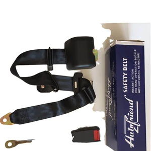 New 3 Point Bus Retractable Safety Seat Belt Kit with Polyester Webbing Universal Fit for Auto Upgrade