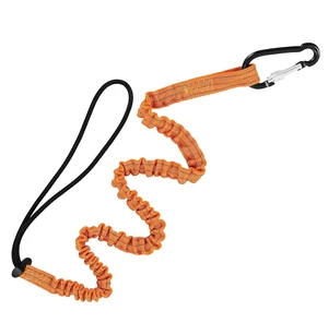 Retractable Tool Lanyard Stainless Steel Lock Carabiner Adjustable Loop End Fall Protection Safety Scaffold Construction Roofing