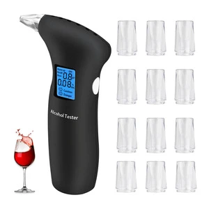 Professional Portable Alcohol Tester Blowing Type Special Breath Alcohol Meter for Check Alcohol Home Car Breathalyzer