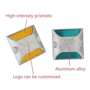 Hot Selling High Strength Cast Double-Sided Aluminum Reflective Road Stud High Visibility Aluminum Reflective Cat Eyes