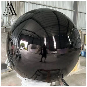 Modern Home Decorative Metal Wall Art Dome Mirror Factory Custom Made Mirror Finish Round Black Stainless Steel Convex Mirror