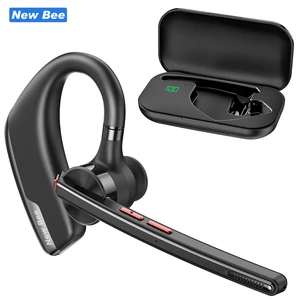 New Bee M51 Wireless Charging Business Headset Single Ear Earpiece Hand Free Mobile Phone Earphones For Truck Driver