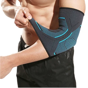 Premium Sports Knitted Compression Breathable Lightweight Straps Basketball Running Protective Gear Elbow Sleeve Support