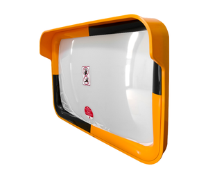 Ileritraffic 40 X 60 cm 2mm Acrylic Traffic Safety Convex Mirror ABS Back Yellow/Black 12267 TGA 3.6kg