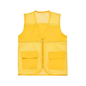 Custom Logo Men Autumn Eco-Friendly Heated Quick Dry Waterproof Reflective High Visibility 100% Polyester Construction Work Vest