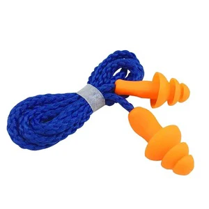 100MOQ Reusable Silicone Earplugs for Noise Reduction Hearing Protection and Sleep for Swimming and Industrial Use