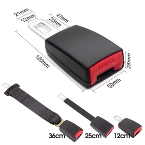 Universal Seat Belt Extender Steel Car Safety Buckle for 20-22MM Belt Clip Extension Plug Buckle Seat Belt