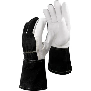 OEM Welder Premium Leather Tig Welding Gloves Work Safety Goat Leather Gloves for Work