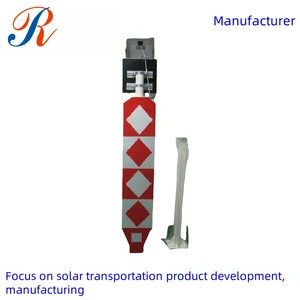 Factory Price Direct Solar Crossing Mark Traffic Safety Signage Road Warning Sign Intersection Warning Sign