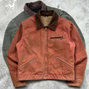 Outdoor Winter Zip Up Workwear Custom Duck Canvas Trucker Bomber Work Jacket For Men