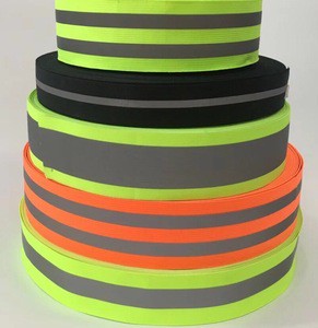 Wholesale Dark Colored Fire Resistant Mylar Reflective Printing Material Yellow Fabric Light Reflecting Fabrics by the Yard
