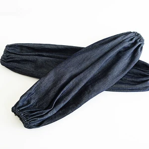 Denim Sleeve Protectors Long Canvas Dustproof Welding Sleeves Adult Solid Color Waterproof Protective Sleeves