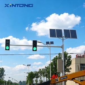 Solar Traffic Signal Light LED Traffic Light System Independent Power Road Construction Project Africa Solar Traffic Light