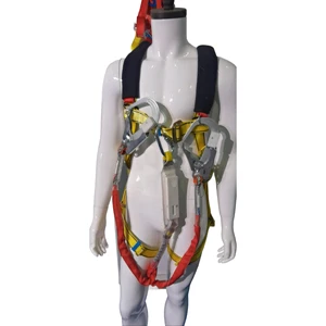 Full Body Anti-Falling Safety Harness Double Lanyard Fall Protection with Secure Safety Belt