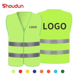 Free Customization High Visibility Reflective Safety Vest Construction Work Protective Clothing Fluorescent Reflective Workwear