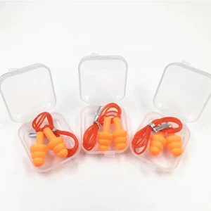 Comfortable Swimsuit Ear Plugs Soft Silicone TPE Material for Noise Reduction Hearing Protection