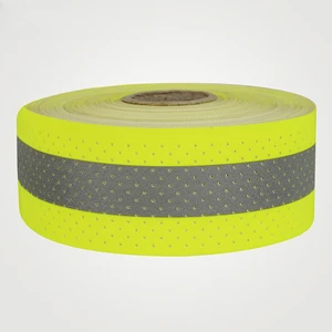 High Visibility Reflective Strip Perforated Breathable Reflective Fabric Tape