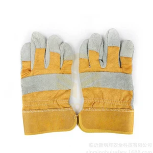 Short Paragraph Leather & Canvas Welding Working Gloves