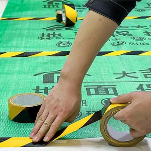 Factory Price Free Sample PVC Heat-Resistant Warning Tape Custom Trailers Line Danger Adhesive Safety Protection Construction