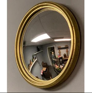 Modern Metal Convex Gold Wall Mirror Bullseye Decorative Mirror for Living Room Entryway & Home Decor