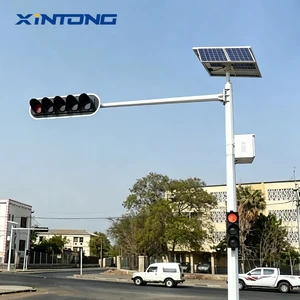 Solar Traffic Signal Light Solar Traffic Light System Remote Village Road Infrastructure Project Africa Solar Traffic Light
