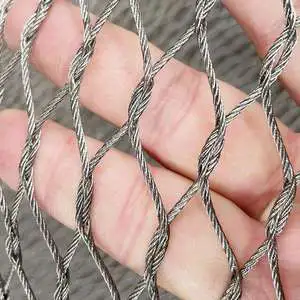 Zhongshu 304 Stainless Steel Woven Rope Mesh - Plain Weave Fall Arrest Net with Cutting & Welding
