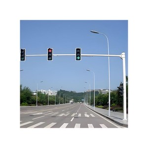 Traffic Signal Light Portable Cross Road Temporary Smart Traffic Light Pole Traffic Pole