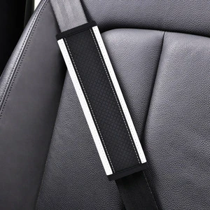 1Pcs Universal Auto Interior Accessories Car Seat Belt Cover with 3 Points Safety Mat Breathable Shoulder Protection Padding Pad