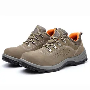 Labor protection Shoes Male Steel Toe Anti-hit Anti-puncture Esd Safety Shoes Wear-resistant Summer Cowhide Welder Shoes
