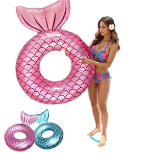 Wilda New Design Foldable PVC Inflatable Swimming Pool Life-saving Equipment Life Ring for Kids Swim Buoy
