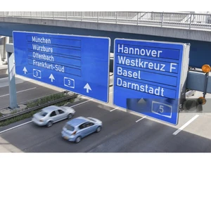 German Language Traffic Signs, Aluminum Street Signs, Signal Warning Signs in Square Round Shapes