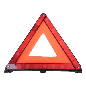 Essential Reflective Traffic Warning Triangle Sign for Car Truck Bus & Automobile New Plastic Road Safety Accessory