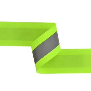 High Visibility Reflective Webbing Tape Reflective Ribbon For Safety Reflective Material Jackets