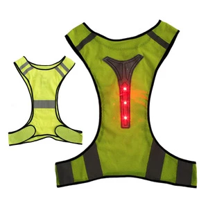 Hot Sale Wholesale Reflective Worker Hi Vision Construction Protective Working Suit Clothing LED Glowing Reflective Vest