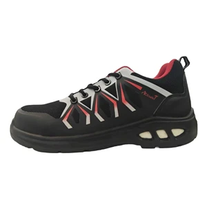 AODEXIANG Men's Work Safety Boot With Flying Knit Upper Steel Toe Puncture-Proof Comfort Mesh Lining PU Outsole Made In China