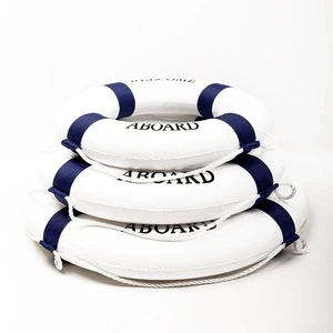 Mediterranean Decorative Life Buoy Professional Solid Foam Ring Thickening Suitable for Adults and Children