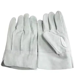 Custom Color Welding Gloves Split Leather Industrial Safety Gloves Wholesale Manufacturer