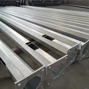 Durable Hot Dipped Galvanized Steel Octagonal LED Solar Street Light Pole Waterproof 160km/h Wind Resistant 3-12m Jieyao 10-Year