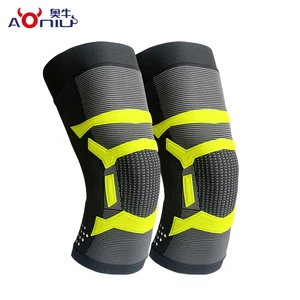 Professional Soft Breathable Knee Compression Sleeve Unisex Support Sports Protective Equipment for Hiking Running and Cycling