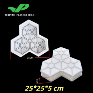 Maple Leaf Shape Concrete Paver Mold Reusable PP Plastic Paving Stone Mould for Garden Patio Walkway Landscape