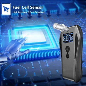 High Precision Fuel Cell Sensor Professional Alcohol Breathalyzer with 123 Testing Records Alcohol Tester for Car Driver