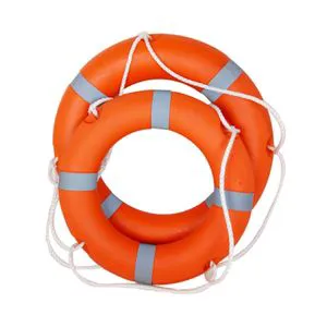 Durable Swimming Pool Lifebuoy with Reflective Tape HDPE Material for Pool Tools & Accessories