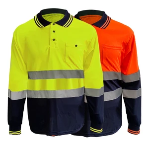Orange T-Shirt Work Fluorescent EN ISO 20471 Ansi Class 2 Reflective Ansi Class 2 Safety Shirt