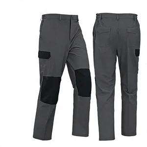 Foreign Trade Solid-Color Men's Work Pants Labor-Protection Overalls Comfortable Durable Anti-Static Moisture-Wicking