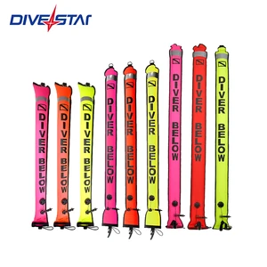 Surface Marker Buoy Inflatable Diving Signal Tube Safety Float Nylon Lightweight Custom Logo OEM Multiple Sizes Available