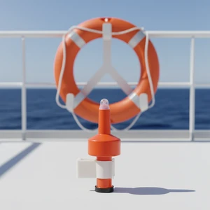 HYT-L-003 Lifebuoy Light CCS&MED Certified 2.0cd 8H 50-70 Flashes/min 3.0V 5Y Validity 83*83*240mm 300g Wuhan China
