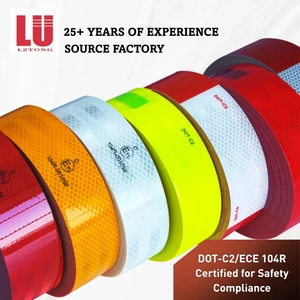 2 Inch Diamond Grade HIP EGP Reflective Sticker Self Adhesive Truck Safety DOT ECE Cintas Reflectivo Reflective Tape for Vehicle